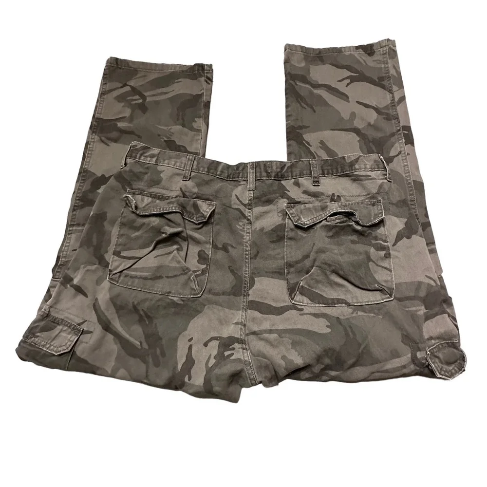 Wrangler 42x30 Camo Cargo Pants Military‎ Style Utility Camouflage Hunting